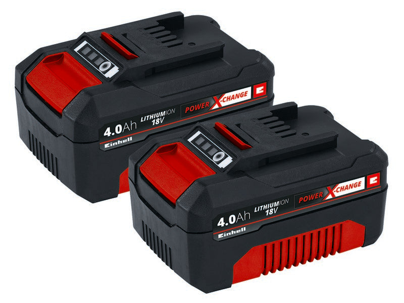 Einhell Batteria Power X-Change 18V 4,0Ah Blister 2 Pezzi