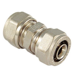 Raccordo diritto doppio 20x20 p/multistrato - Conf. 5 pz