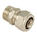 Raccordo diritto maschio 26x3/4" p/multistrato - Conf. 5 pz