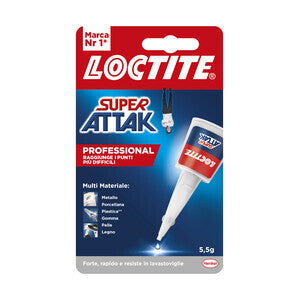 Adesivo Super Attak Professional 5,5g - Confezione da 24 Pezzi
