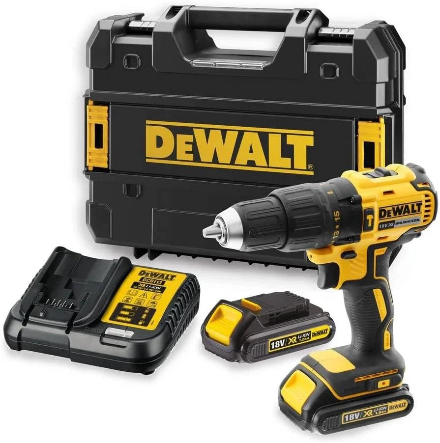 DeWalt DCD778S2T-QW Trapano Avvitatore Brushless 18V – 2 Batterie 1,5Ah, 65Nm